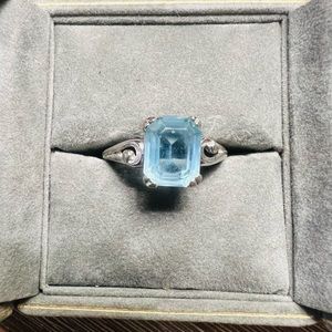 Avon Blue stone silver ring